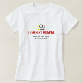 Feministisk maffia mot sexism, kvinnlig symbol, mu t shirt