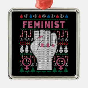 Feministisk makt Uggla Julsötare Julgransprydnad Metall
