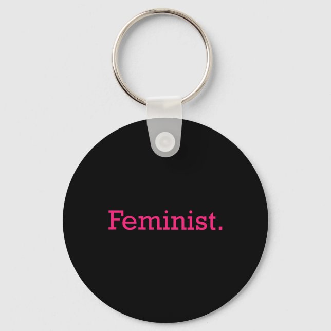 Feministisk minimal kvarvarande patriarki nyckelring (Framsida)