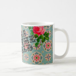 Feministisk mugg för vintagetapetro