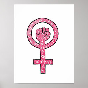 Feministisk näve poster