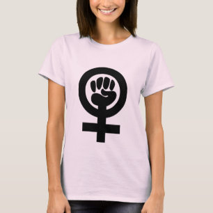 Feministisk nävesymbolskjorta tee