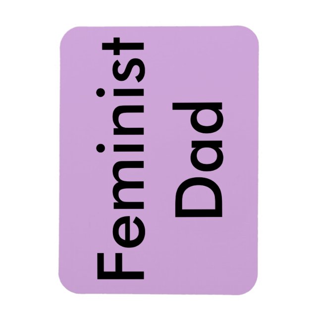Feministisk Pappa-bildomän Magnet (Vertikal)