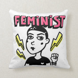 Feministisk poppart kudde