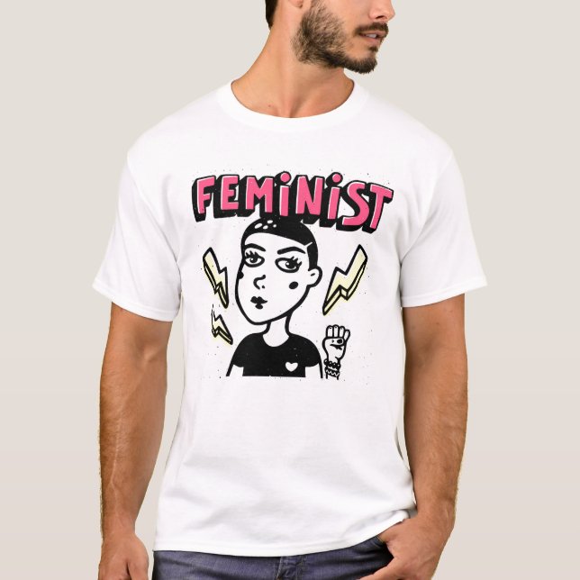 Feministisk poppart t shirt (Framsida)