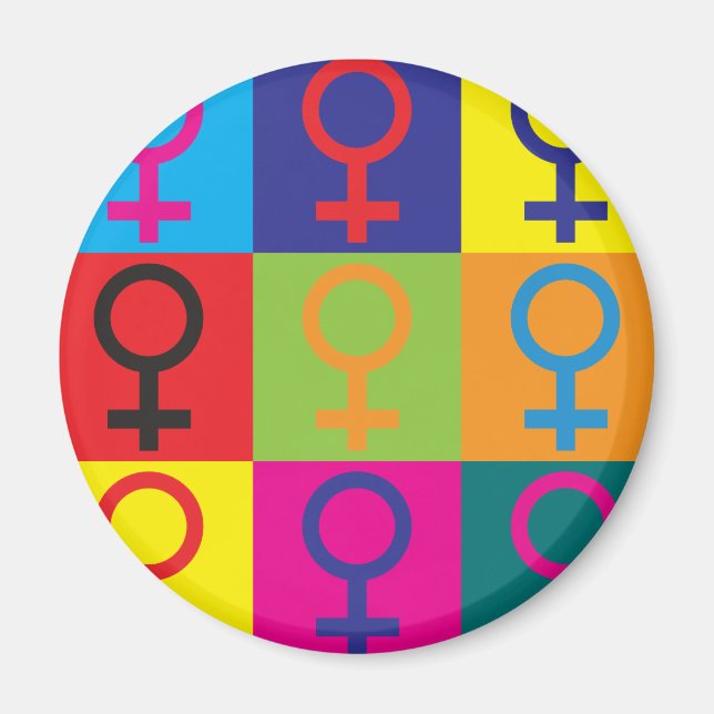 Feministisk pott magnet (Framsidan)
