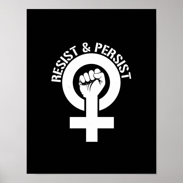 Feministisk resistens - Resistens och persistens - Poster (Framsidan)
