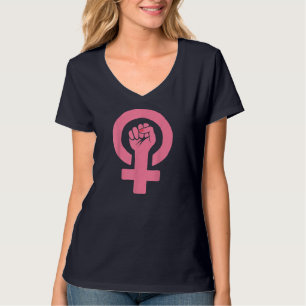 Feministisk Revolution Grunge Kvinnos höger T Shirt