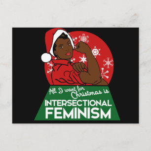Feministisk ristmas helg vykort
