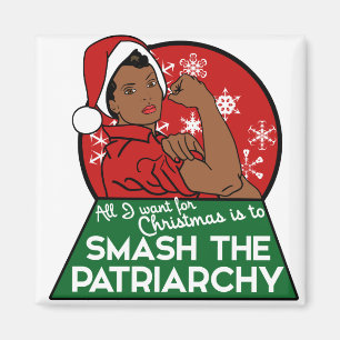 Feministisk ristmas magnet