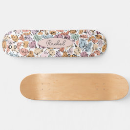 feministisk roligt mini skateboard bräda 18,5 cm