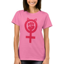Feministisk Rosa Pussy Power Kvinnors mars