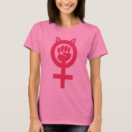 Feministisk Rosa Pussy Power Kvinnors mars Tröja