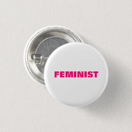 Feministisk Shock rosa, magenta, knapp för fuchsia