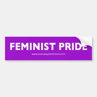 'FEMINISTISK STOLTHET' Bildäckslapp [Lila] Bildekal