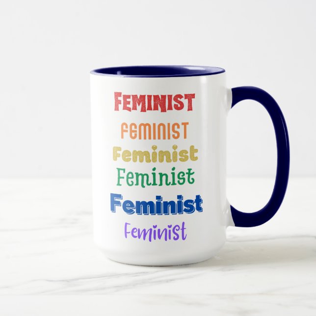 feministisk stolthet  mugg (Höger)