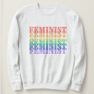 feministisk stolthetsregnbågströja t shirt
