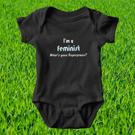 Feministisk supermaktslagord t-shirt