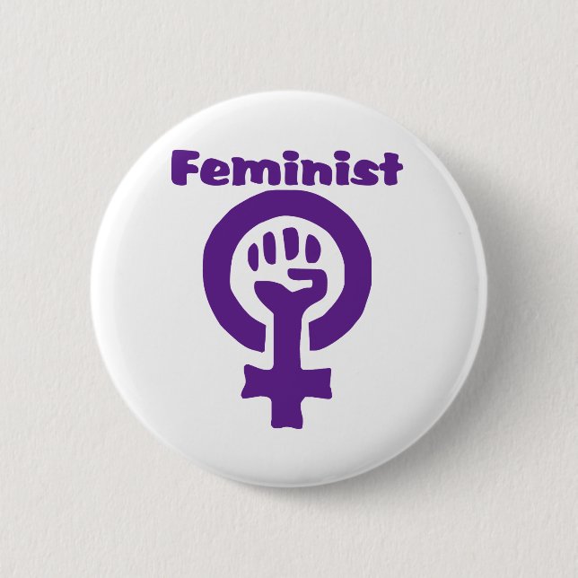 Feministisk symbol i Lila Knapp (Framsida)