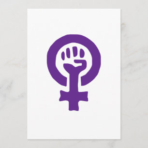 Feministisk symbol inbjudningar