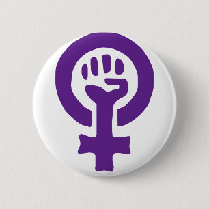 Feministisk symbol knapp