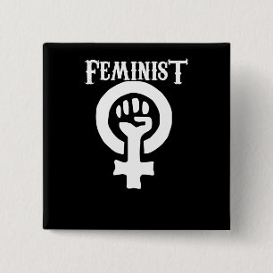 Feministisk symbol knapp