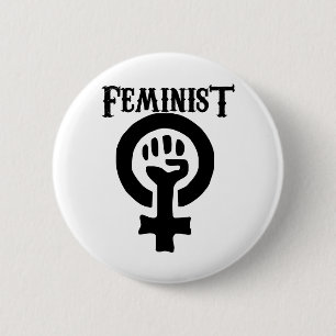 Feministisk symbol knapp