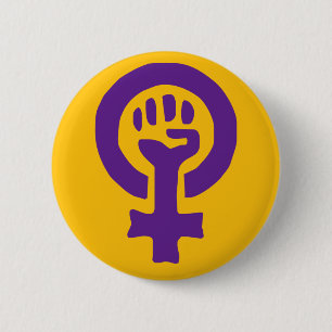 Feministisk symbol knapp