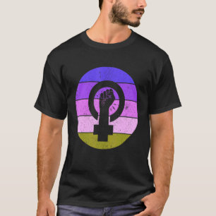 Feministisk symbol Kvinnlig jämställdhet ökad makt T Shirt