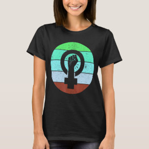 Feministisk symbol Kvinnlig jämställdhet ökad makt T Shirt