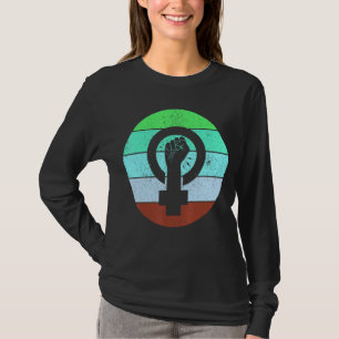 Feministisk symbol Kvinnlig jämställdhet ökad makt T Shirt
