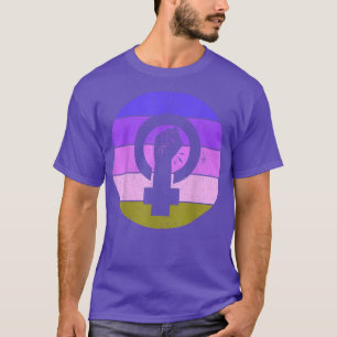 Feministisk symbol Kvinnlig jämställdhet ökad makt T Shirt