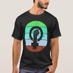 Feministisk symbol Kvinnlig jämställdhet ökad makt T Shirt