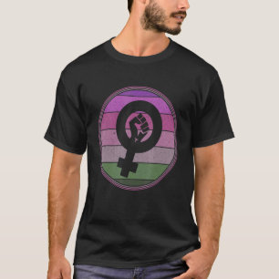 Feministisk symbol Kvinnlig jämställdhet Styrka Cu T Shirt