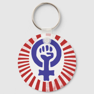 Feministisk symbol nyckelring
