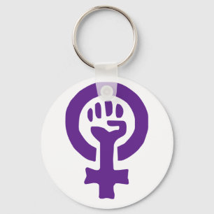 Feministisk symbol nyckelring