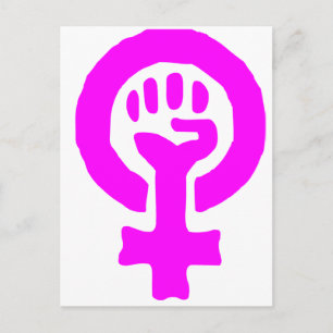 Feministisk symbol vykort