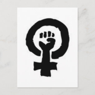 Feministisk symbol vykort