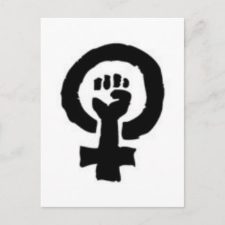 Feministisk symbol vykort