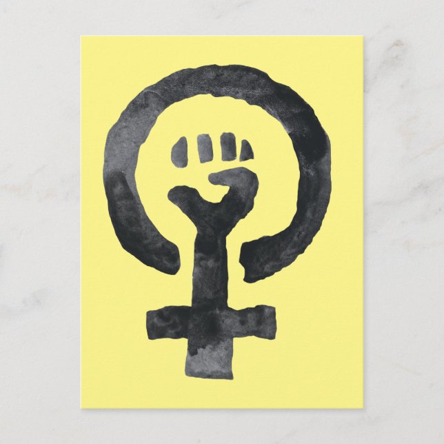 Feministisk symbol vykort (Framsida)