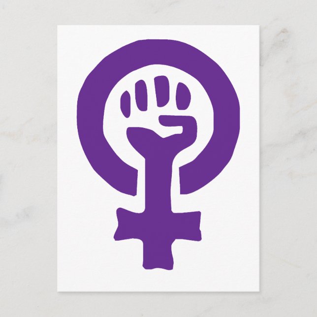 Feministisk symbol vykort (Framsida)