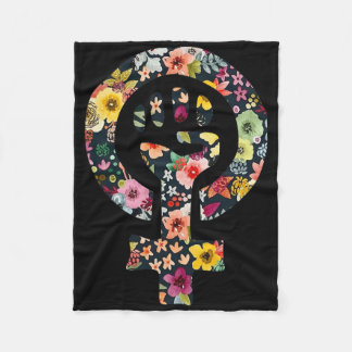 Feministisk symbolprospekare fleecefilt