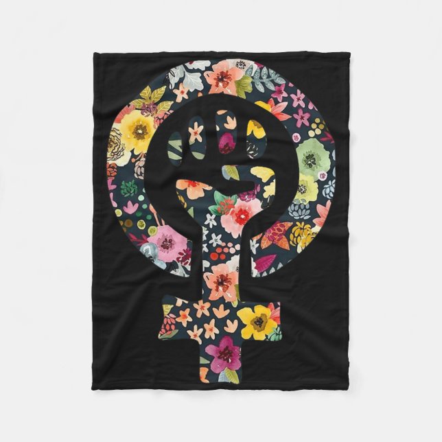 Feministisk symbolprospekare fleecefilt (Framsidan)