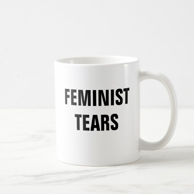 Feministisk tårar kaffemugg (Höger)