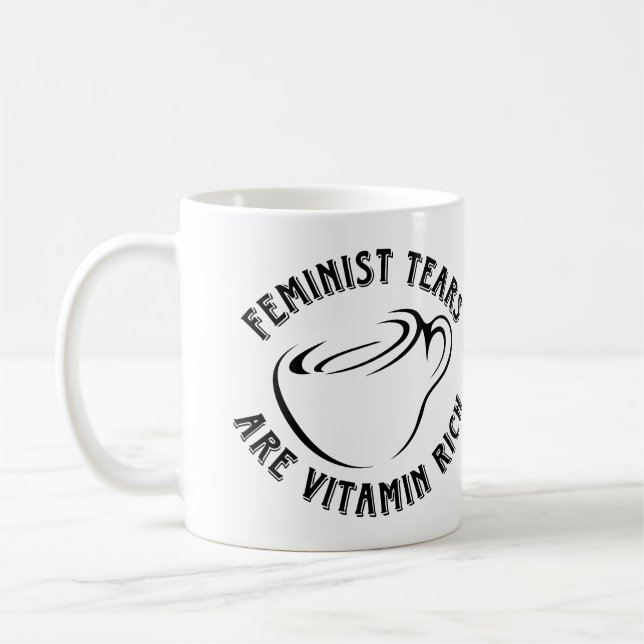 Feministisk tårar kaffemugg (Vänster)