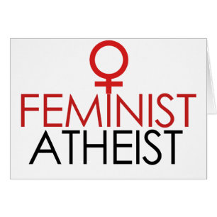 feministisk teist hälsningskort