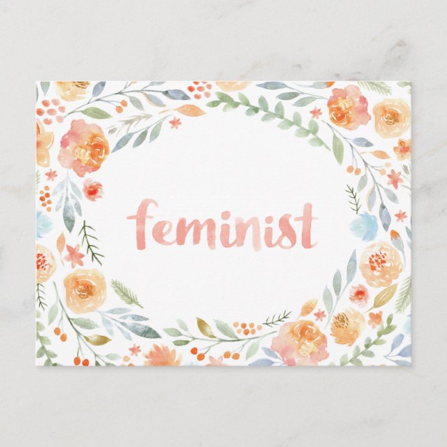 Feministisk utskrift vykort (Framsida)
