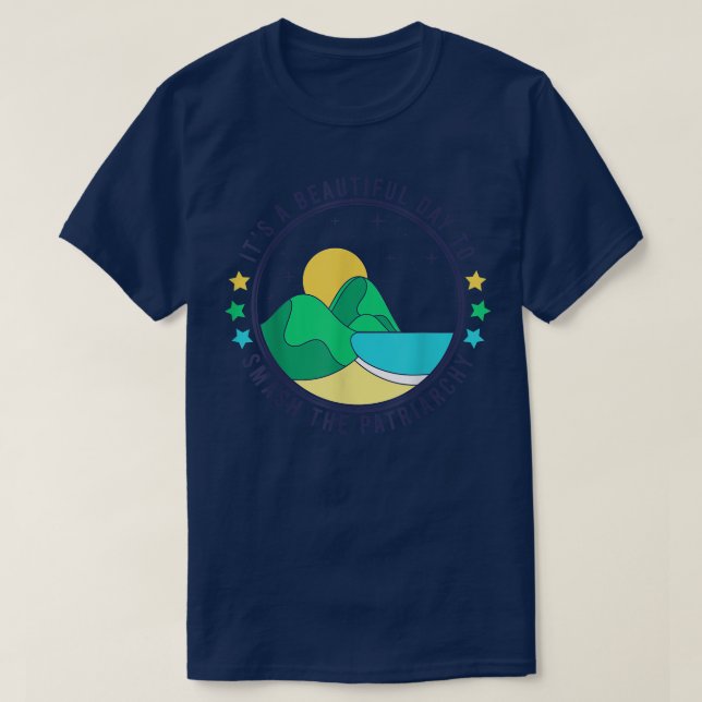 Feministisk vinkling, patriarkatets konstiga grafi t shirt (Design framsida)