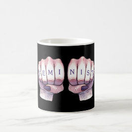 Feministiska fiender kaffemugg