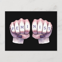 Feministiska fiender vykort
